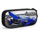 Trousse a crayons bleu voiture de sport convertible 2, grande capacit�, grande pochette, porte - stylo, ...