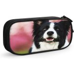 Trousse a crayons avec bordure good boy dog, grande capacit, grande pochette, porte - stylo, fournitures ...