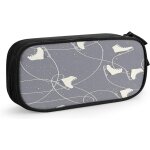 Trousse a crayons bottes de patinage sur glace d'hiver, grande capacit�, grande pochette, porte - stylo, ...