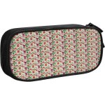 Trousse a crayons bouquet de p�tales de roses roses, grande capacit� grande pochette porte - stylo