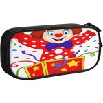 Trousse a crayons clown de dessin anim� de cirque sautant dehors, grande capacit� grande pochette porte ...
