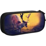 Trousse a crayons coeur plage et� oc�an tropical, grande capacit� grande pochette porte - stylo