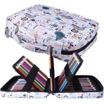 Trousse crayon de couleur 220 grande trousse scolaire avec poign�e solide, portable etanche sac a crayon ...