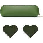 Trousse a crayons en cuir 1 pice et 2 marque - pages d'amour en cuir, trousse a crayons simple, sac ...