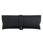 Trousse a crayons en cuir 100% pour hommes, sac a stylos rtro pour etudiants, sac de rangement de papeterie ...