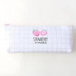 Trousse a crayons en cuir de fruits et fraises pour filles, sac de rangement créatif, etanche, grande ... Trousse a crayons en cuir de fruits et fraises pour filles, sac de rangement créatif, etanche, grande ...