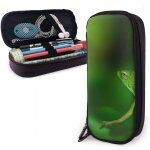 Magnifique trousse a crayons en cuir synthétique avec double fermeture eclair - motif lézard vert - 3, ... Magnifique trousse a crayons en cuir synthétique avec double fermeture eclair - motif lézard vert - 3, ...