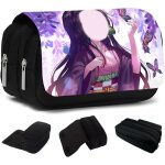 Trousse a crayons de dessin anim� manga etui grande capacit� trousses a crayons nezuko pour gar�ons et ...