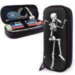 Trousse �� crayons dr?le squelette crane organisateur sac de papeterie pochette �� crayons �� glissi��re ...