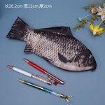 Trousse a crayons en forme de poisson raliste avec fermeture eclair pour la rentre scolaire, de maquillage, ...