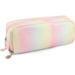 Trousse a crayons, grande capacit trousse scolaire pour garcon fille, sac a crayons avec 3 compartiments, ...