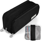 Trousse a crayons, grande capacit trousse scolaire pour garcon fille, sac a crayons avec 3 compartiments, ...