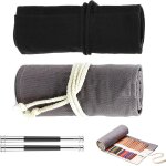 Trousse a crayons haut de gamme - lot de 2 pochettes a crayons de couleur - conception unique faber castell ...