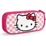 Trousse a crayons hello kitty avec fermeture eclair - pour etudiants - bleu et rose
