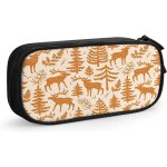 Trousse a crayons avec imprim� d'hiver, grande capacit�, grande pochette, porte - stylo, fournitures ...