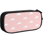 Trousse a crayons imprim lopard rose, grande capacit grande pochette porte - stylo