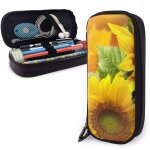 Trousse �� crayons jaune tournesol trousse �� crayons mignon sac �� crayons grande capacit�� ��tui �� ...