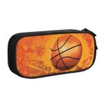 Trousse a crayons de joueur de basket - ball dor pour fille et garon, sac de grande capacit, amoureux ...