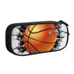 Trousse a crayons de joueur de basket - ball dor pour fille et garon, sac de grande capacit, amoureux ...