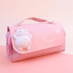 Trousse a crayons kawaii, pochette mignonne de grande capacit, sac de rangement pour stylos, dcompression, ...
