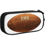 Trousse a crayons lacets ballon de rugby, grande capacit� grande pochette porte - stylo