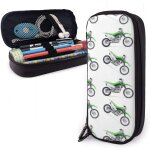 Trousse �� crayons moto vert dirt bike trousse �� crayons �� motifs color��s grand ��tui �� crayons en ...