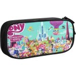 Trousse a crayons my little pony pour garons, enfants, fournitures scolaires, motifs ovales, cadeaux ...