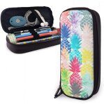 Trousse �� crayons new hawaiian tropical ananas aquarelle imprim�� grand stylo sac crayon l��ger