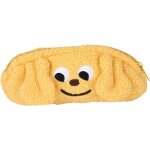 Trousse a crayons en peluche en forme de chien - jaune, trousse a crayons souple de grande capacit�, ...