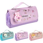 Trousse a crayons avec poignée et 3 compartiments organiseur de papeterie scolaires papeterie sac de ... Trousse a crayons avec poignée et 3 compartiments organiseur de papeterie scolaires papeterie sac de ...