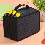 Trousse a crayons a quatre couches, 72 trous, grande capacit, sac de rangement pour stylos kawaii, papeterie ...