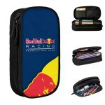 Trousse a crayons reds double - bull motor, trousse creative pour etudiants, grande capacite de rangement, ...