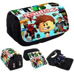 Trousse a crayons, roblox trousse scolaire pencil case, sac de papeterie, 2 compartiments grande capacit� ...