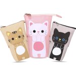 Trousse crayon t�lescopique, trousse scolaire a fermeture eclair, 2 en 1 trouse sur pied, trousse scolaire ...