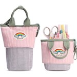 Trousse crayon t�lescopique, trousse scolaire a fermeture eclair, 2 en 1 trouse sur pied, trousse scolaire ...