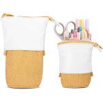 Trousse crayon t�lescopique, trousse scolaire a fermeture eclair, 2 en 1 trouse sur pied, trousse scolaire ...