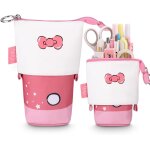 Trousse crayon t�lescopique, trousse scolaire a fermeture eclair, 2 en 1 trouse sur pied, trousse scolaire ...