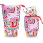 Trousse crayon t�lescopique, trousse scolaire a fermeture eclair, 2 en 1 trouse sur pied, trousse scolaire ...