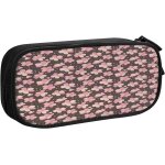 Trousse a crayons t�te de loup animal, grande capacit� grande pochette porte - stylo