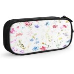 Trousse a crayons en toile avec motif panda g�om�trique en forme de croix et fl�ches beige 21 x 5, 5 ...