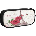 Trousse a crayons paris tour eiffel building, grande capacit� grande pochette porte - stylo