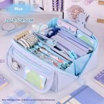 Trousse a crayons transparente, grande lapicera estuche escolar, sac mignon pour la rentre scolaire, ...