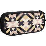 Trousse a crayons triangles gomtriques gomtriques beige, grande capacit grande pochette porte - ...