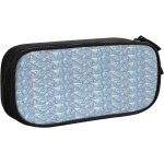 Trousse a crayons vert paysage fleur, grande capacit� grande pochette porte - stylo