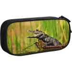 Trousse crocodile 30, grande capacit� grande pochette porte - stylo