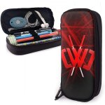 Trousse en cuir imperm�able grande capacit� avec fermeture eclair pour l'�cole, le bureau, les voyages ...