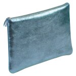 Trousse cuir plate clairefontaine iris� indigo