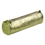 Trousse cuir ronde clairefontaine cuiris� vert
