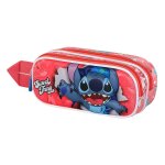 Trousse double 3d - disney lilo et stitch thing - rose - taille unique