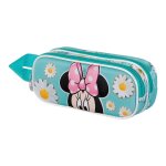 Trousse double 3d - disney minnie mouse spring - bleu - taille unique